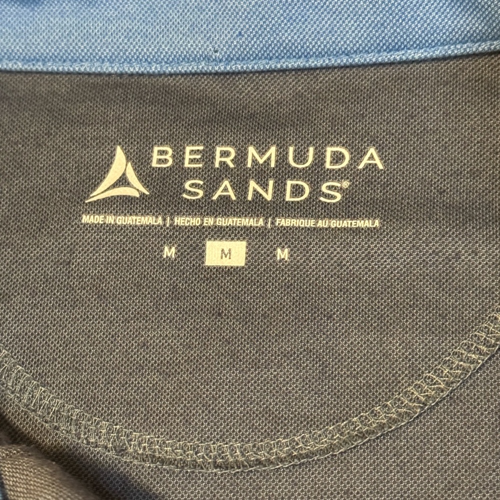 Classic Blue/Gray Long Sleeve Polo Shirt - Picture 8 of 11